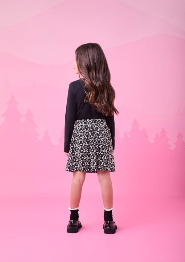 Conjunto de Jacquard com Laço e Strass - Image 3