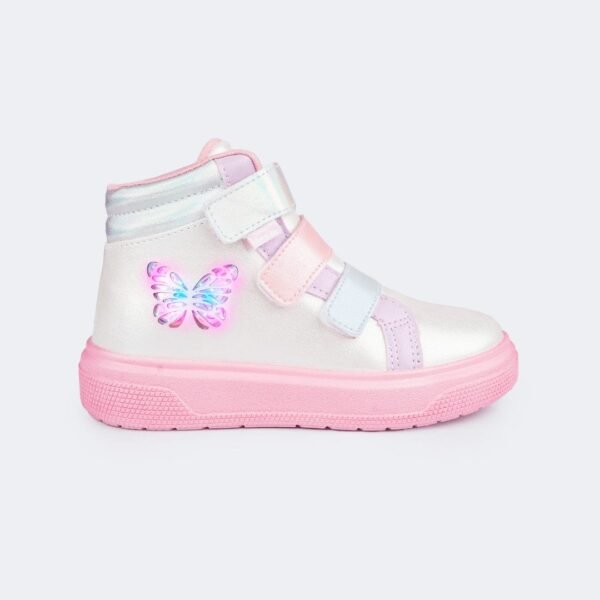 Tênis de Led Infantil Feminino XP24 Borboleta Candy Colors - Image 2