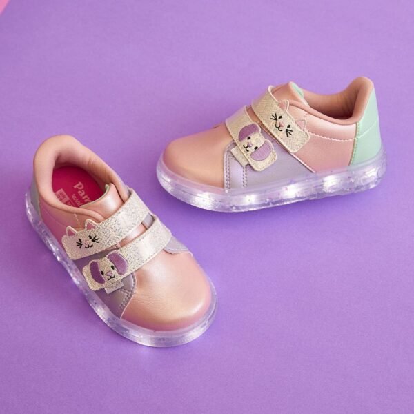 Tênis de Led Pampili Sneaker Luz Pets Colorido - Image 2