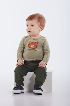 Conjunto Body/Calça Meia Estação Masculino Pulla Bulla
