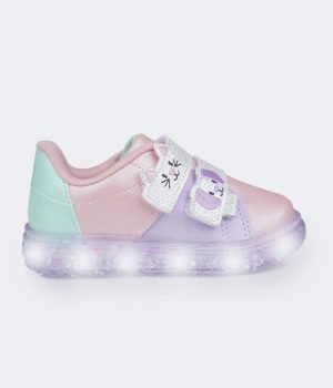 Tênis de Led Pampili Sneaker Luz Pets Colorido